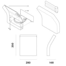 PLATONE W3 Wandleuchte fr indirekte Beleuchtung