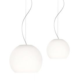 BALL opal glass pendant light