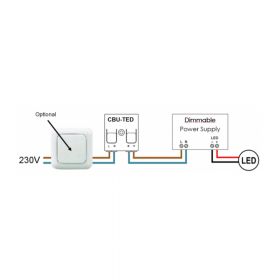 CASAMBI Bluetooth Phasendimmer fr komfortable Steuerung ber App oder Schalter Anschlussplan des Bluetooth Dimmers.