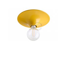 ZONG Farbige Deckenleuchte im 70er Jahre Stil Knallig gelbe Deckenlampe.