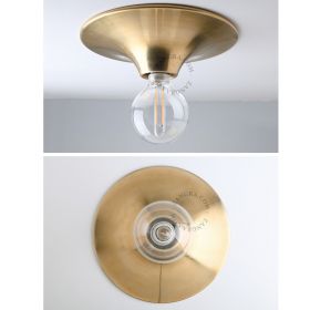 ZONG brass ceiling light in 70s style Deckenleuchte aus Messing im 70er Jahre Stil.