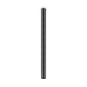 CUMA Zylindrische Lampenhalterung aus Metall in vier Lngen Deckenspot-Leuchte mit 95 cm Lnge, schwarz.