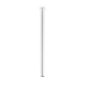 CUMA Zylindrische Lampenhalterung aus Metall in vier Lngen Deckenspot-Leuchte mit 95 cm Lnge, wei.