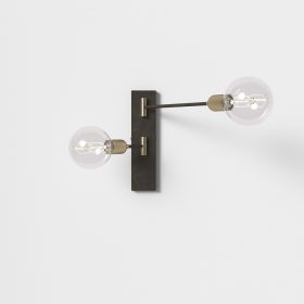 ARCO wall light with brass details