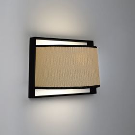 MOLACO elegant wall light with fabric shade