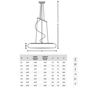 FORUM Flache runde Hngeleuchte aus Glas Die LED-Hngeleuchte in drei Gren.