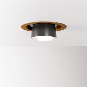 CHAP Dimmable LED recessed spotlight in bronze