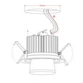 CHAP Dimmbarer LED Einbauspot - Sonderangebot 4 x Einfach Montage ohne Vorschaltgert (Hochvolt LED).