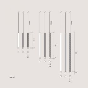 TB Stab-Hngeleuchte in 30, 50 und 80 cm