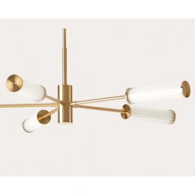NEON Modern industrial design chandelier Die Leuchte in der Oberflche Gold antik.