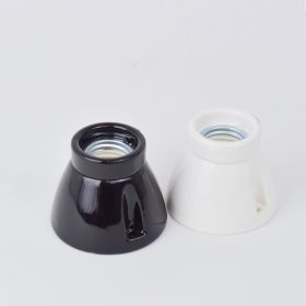 WINNY ceramic lamp holder Lampenhalterung aus Keramik in Schwarz oder Wei.