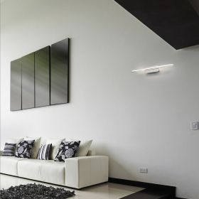 TRATTO MONO Lngliche LED Wandleuchte Moderne Lichtquelle fr Wohn- oder Arbeitsrume.