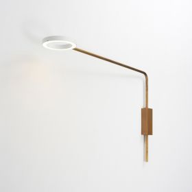 META Ausleger-Wandleuchte mit drehbarem LED Ring Schne und praktische Wandleuchte mit Ausleger.
