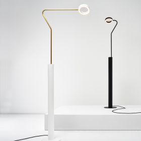 META Design floor lamp with rotatable LED ring