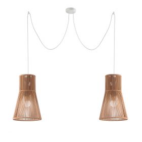 KIT POP 2-flam. Pendelleuchte mit buntem Schirmen