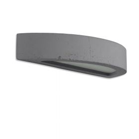 GINO Semicircular wall light made of lightweight concrete