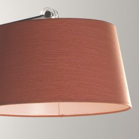 ATHINA Wandleuchte mit beweglichem Ausleger Stoff-Lampenschirm Orange.