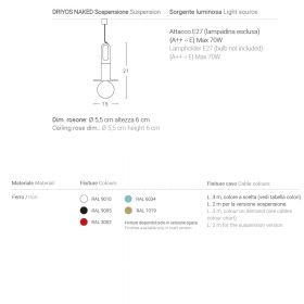 DRIYOS NAKED Design Pendelleuchte