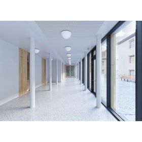 ADEL Semicircular ceiling light made of opal glass Schne Deckenlampe fr den Flur.