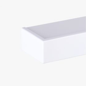 IZAR METAL Lngliche Wandleuchte Up&Down Light Wandleuchte fr Bad in glnzend Wei.
