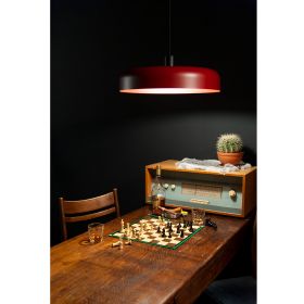 GAZTA Large designer pendant light in many colors Moderne Esstisch-Lampe in Rot.