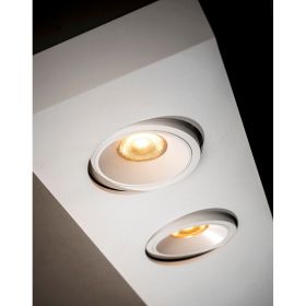 DOMINO SFEROS Dimmable ceiling spotlight 2er Spot Deckenleuchte in Wei.