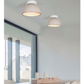 ABSIS Deckenlampe mit Keramik-Lampenschirm Schne Deckenlampe fr natrlich eingerichtete Wohnzimmer.