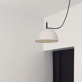 ABSIS Pendellampe mit Keramik-Lampenschirm Schlicht-moderne Pendellampe in Naturtnen.