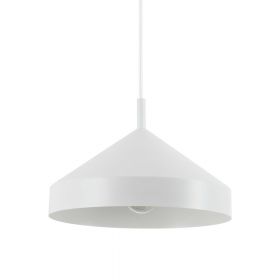 JUTTA Pendellampe aus Metall Mittelgroe Pendellampe in Wei mit Dm 30 cm.
