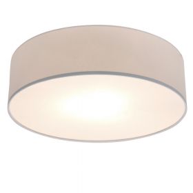 RONDA Deckenlampe aus Stoff Die Deckenlampe mit beigefarbenen Texti.