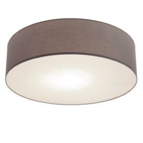 RONDA Deckenlampe aus Stoff Stoffblende in Taubengrau.