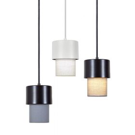 CAIN Kleine Design Pendelleuchte mit Textil
