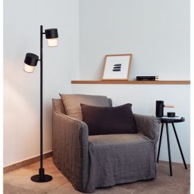 CAIN Design floor lamp 2-lamp with textile 2-flammige Leseleuchte aus Spanien.