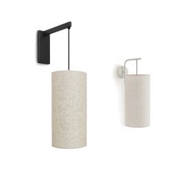 TEIDA Wandlampe mit langem Stoffschirm