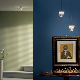 DIAMONY Kleine Kristall-Deckenleuchte Strahlende Leuchtenkollektion aus Kristallglas.