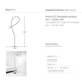 PATO Bodenstehlampe mit flexiblem Arm