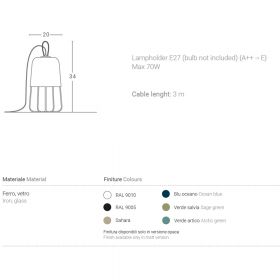 MED Besondere Stehlampe Medusa Tischlampe, Farben und Gre.