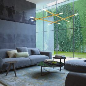 SETO Groe Design-Hngeleuchte Groe Variante des Leuchters mit 140 cm Lnge.