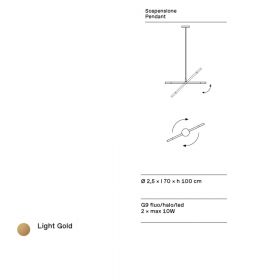 SETO Design Pendelleuchte 2-flammig beweglich Abmessungen der Hngelampe.