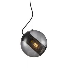 FORTY-FIVE Besondere Design-Hngeleuchte Mittelgroe Leuchte im Rauchglas 25 cm.