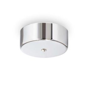 Deckenbaldachin fr 1-flam. Pendellampen Chromierter Deckenbaldachin, Dm 9 cm.