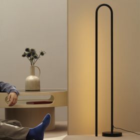 BOW Design Stehlampe mit Dimmer Minimalistische Stehlampe in Schwarz.