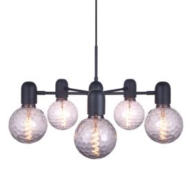DUNJA Modern 5-light chandelier Die einzelen Armen lassen sich ausrichten.