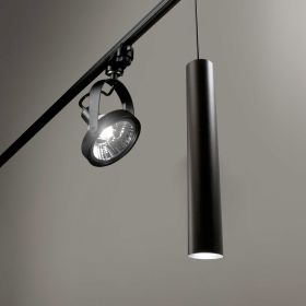 GLAM Beweglicher Spot mit GU10 Leuchmittel Strahler und Pendel 3-Phasen Schiene.