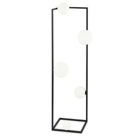 ANGOLO Bodenstehlampe mit fnf Kugelglsern Moderne Bodenstehlampe im puristischem Design.
