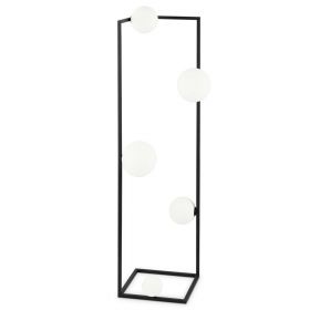 ANGOLO floor standing lamp with five spherical glasses