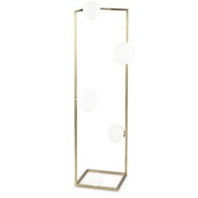 ANGOLO floor standing lamp with five spherical glasses