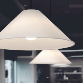 CONIC pendant light with large shade