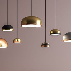 POLLY Italian LED pendant light with 4 lights Die dimmbare Leuchte in verschieden Oberflchen.