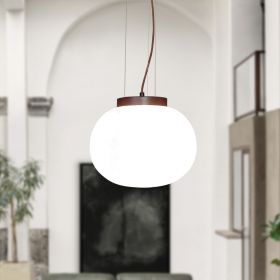 MOON opal glass pendant light